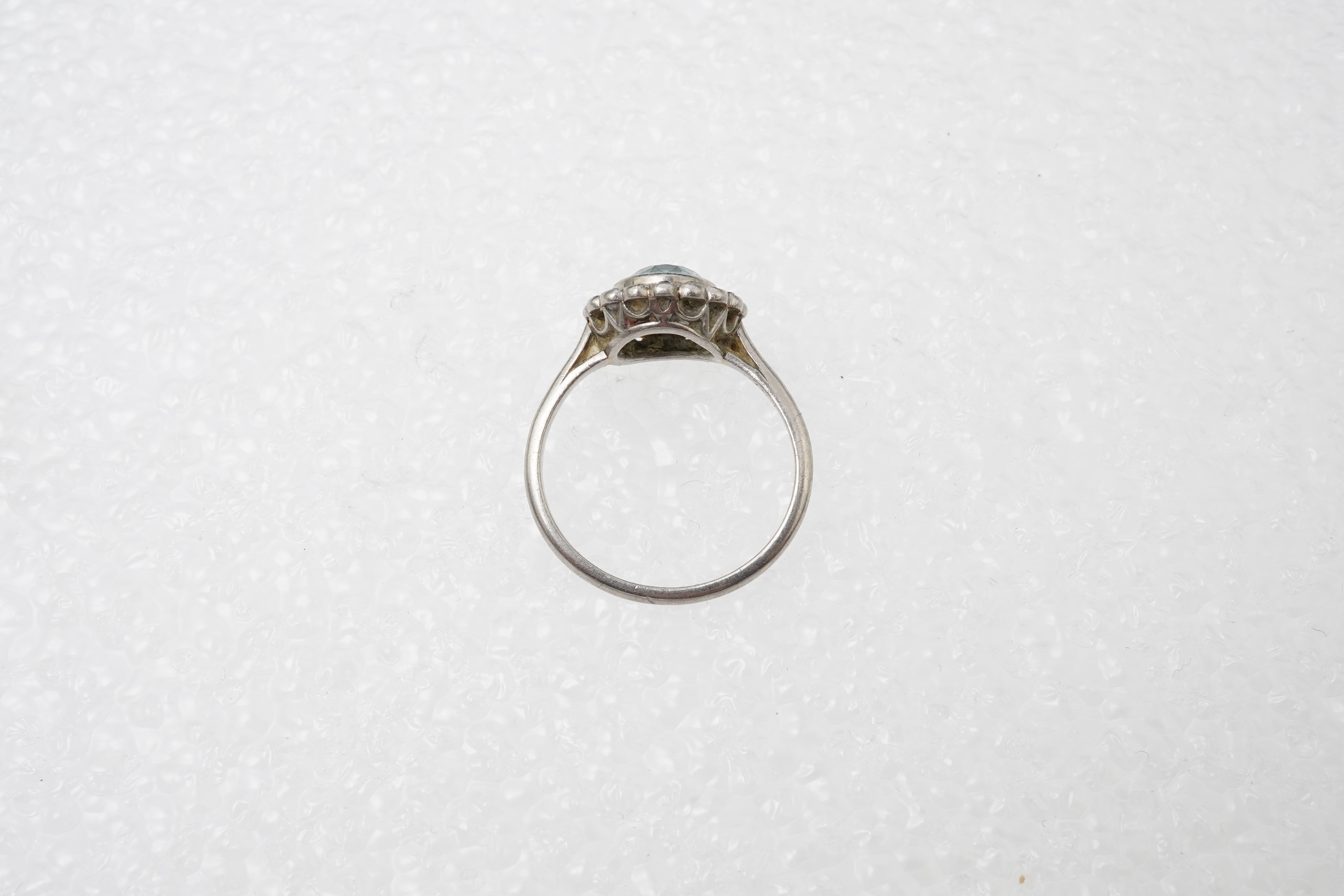 A Zircon and diamond cluster ring, early 20th century